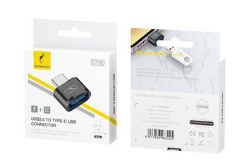 Перехідник SkyDolphin OT05 Mini USB Type-C - USB (M/F) Black (SDADPT-00029) 529360 фото