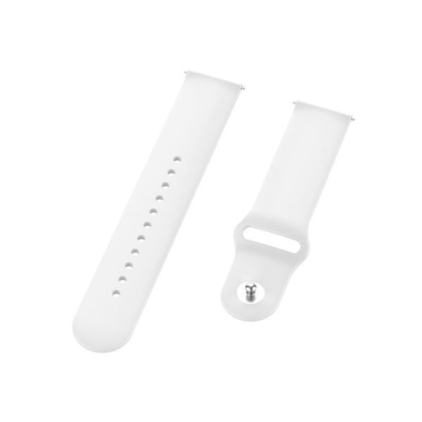 Силіконовий ремінець BeCover для Amazfit Stratos 1/2/2S/3/GTR 2/GTR 47mm/GTR Lite 47mm/Nexo/Pace White (706377) 365942 фото