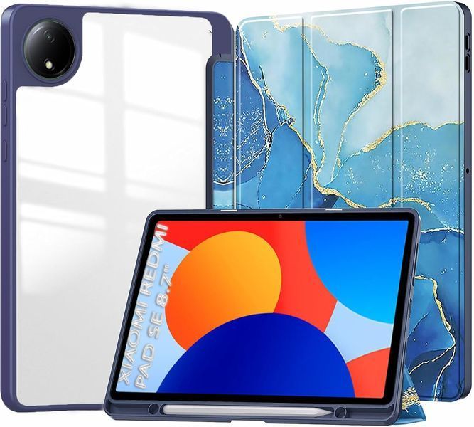 Чохол-книжка BeCover Soft Edge TPU для Xiaomi Redmi Pad SE 8.7 Blue Marble (712572) 552164 фото
