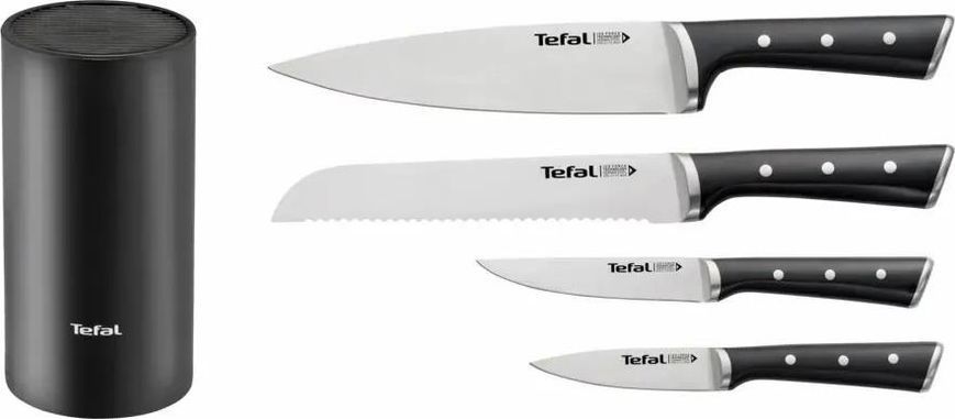 Набір ножів Tefal Ice Force у пластиковій колоді 4 предмети (K2325S75) 559912 фото