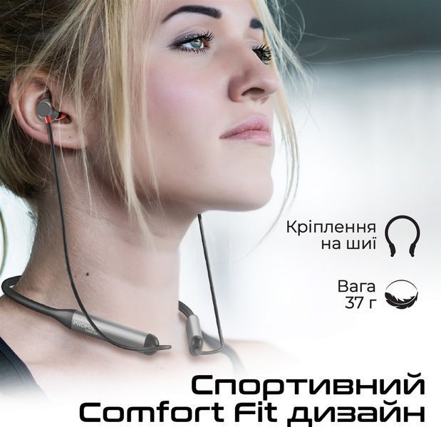 Bluetooth-гарнітура Promate Velcon Black 549315 фото