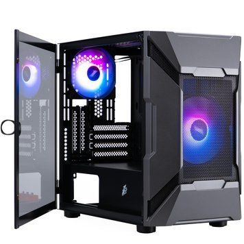 Корпус 1stPlayer D3-A-BK-1F7-14-1F7 Black без БЖ 547172 фото