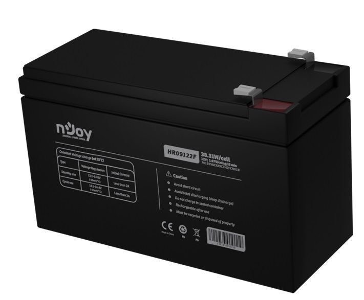 Акумуляторна батарея Njoy HR09122F 12V 9AH (BTVACIUOCTH2FCN01B) AGM 332673 фото
