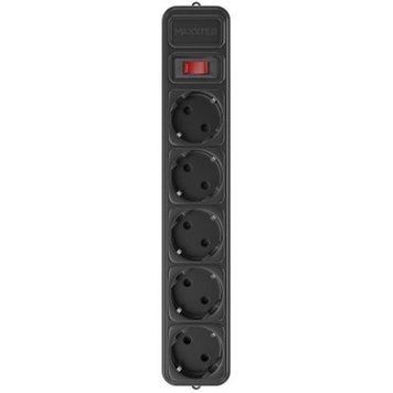 Фільтр живлення Maxxter 5 розеток 3м (SPM5-G-10B) чорний 150874 фото