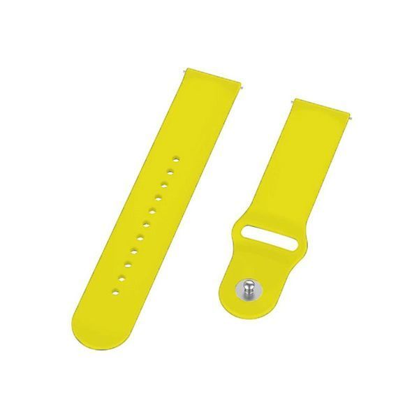 Силіконовий ремінець BeCover для Amazfit Stratos 1/2/2S/3/GTR 2/GTR 47mm/GTR Lite 47mm/Nexo/Pace Yellow (706381) 365946 фото