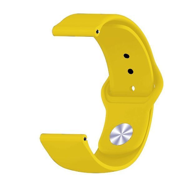 Силіконовий ремінець BeCover для Amazfit Stratos 1/2/2S/3/GTR 2/GTR 47mm/GTR Lite 47mm/Nexo/Pace Yellow (706381) 365946 фото