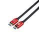 Кабель Atcom HDMI - HDMI V 2.0 (M/M), 3 м, Black/Red (24943) 302815 фото 1