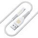 Кабель Luxe Cube Kevlar USB - micro USB (M/M), 1.2 м, білий (8886668686266) 340035 фото 1
