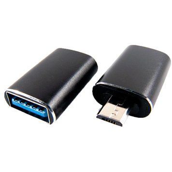 Адаптер Dengos OTG USB-microUSB Black (ADP-017) 355814 фото
