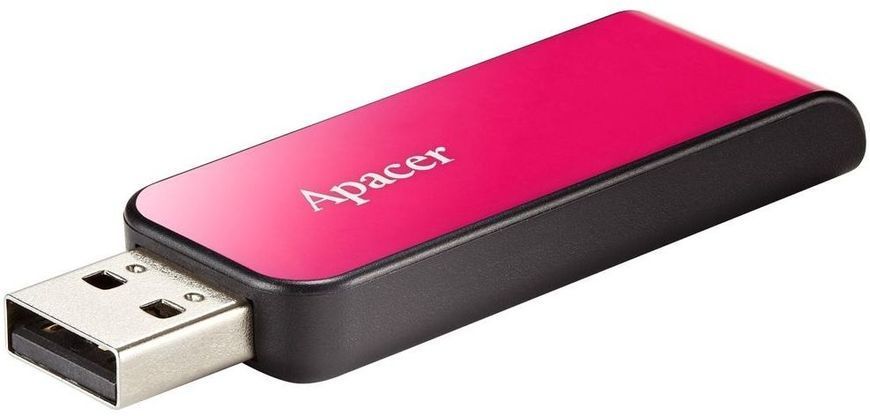 Флеш-накопичувач USB 32GB Apacer AH334 Pink (AP32GAH334P-1) 242958 фото