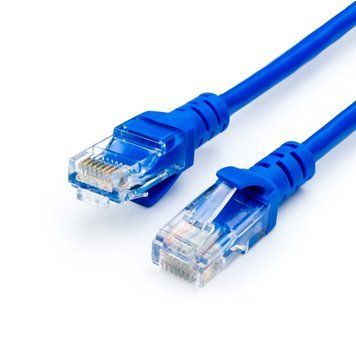 Патч-корд литий, UTP, RJ45, Cat.5e, 2m, синій 21932 фото