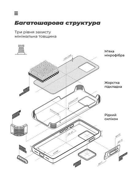 Чохол-накладка Armorstandart Icon для Xiaomi Redmi A2 Camera cover Red (ARM66539) 465046 фото