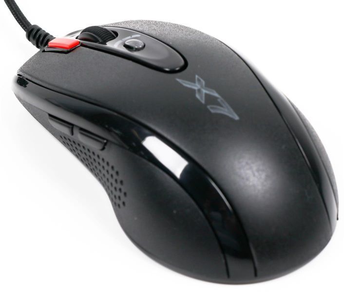 Миша A4Tech X-710BK Black USB + килимок A4Tech X7-200MP 218724 фото