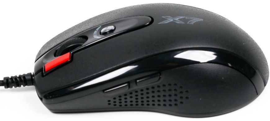 Миша A4Tech X-710BK Black USB + килимок A4Tech X7-200MP 218724 фото