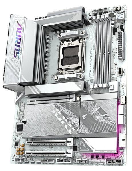 Материнська плата Gigabyte X870E Aorus Elite WiFi7 Ice Socket AM5 555642 фото