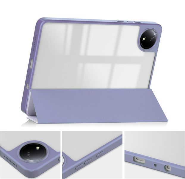 Чохол-книжка BeCover Soft Edge TPU для Xiaomi Redmi Pad SE 8.7 Purple Marble (712577) 552169 фото