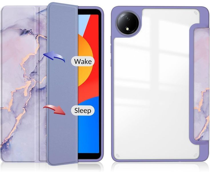 Чохол-книжка BeCover Soft Edge TPU для Xiaomi Redmi Pad SE 8.7 Purple Marble (712577) 552169 фото