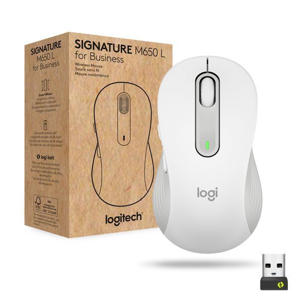 Миша бездротова Logitech Signature M650 for Business Large Off-White (910-006349) 454008 фото