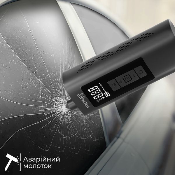 Автомобільний компресор Promate Aerify Black 541276 фото