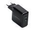 Мережевий зарядний пристрій REAL-EL CH-350 QC3.0 (2USB, 3A) Black 445127 фото 4