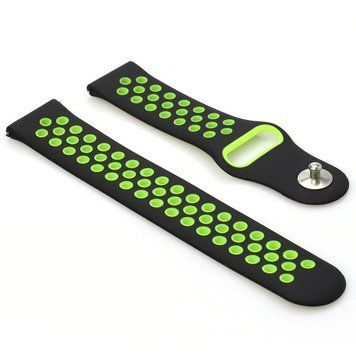 Ремінець BeCover Nike Style для Amazfit Stratos 1/2/2S/3/GTR 2/GTR 47mm/GTR Lite 47mm/Nexo/Pace Black-Green (705811) 348645 фото