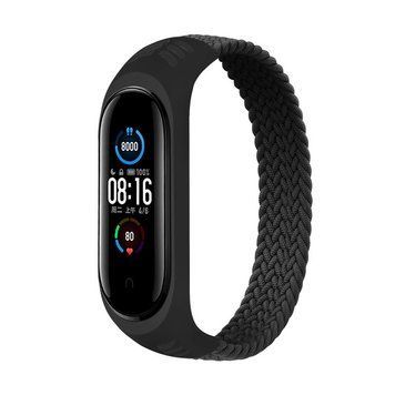 Ремінець BeCover Elastic Nylon Style для Xiaomi Mi Smart Band 5/Mi Smart Band 6 Size S Black (706145) 364783 фото
