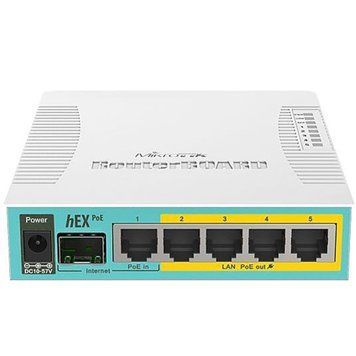 Маршрутизатор MikroTik RouterBoard RB960PGS hEX PoE (800MHz/128Mb, 1xUSB, 5х1000Мбит, Passive PoE) 162425 фото