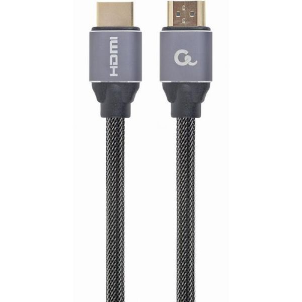 Кабель Cablexpert HDMI - HDMI V 2.0 (M/M), 1 м, чорний/сірий (CCBP-HDMI-1M) коробка 273434 фото