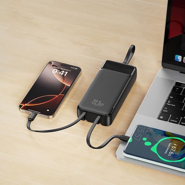 Універсальна мобільна батарея XO PR275 20000mAh 22.5W Black 557907 фото