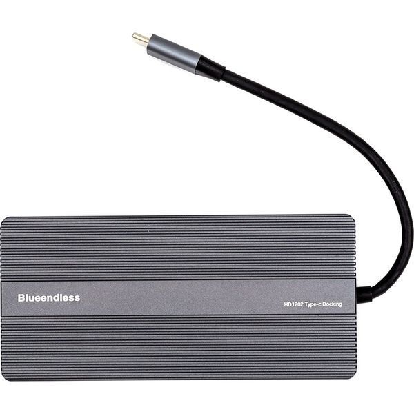 USB-хаб Blueendless USB Type-C 12-в-1 Grey (CA913886) 548096 фото