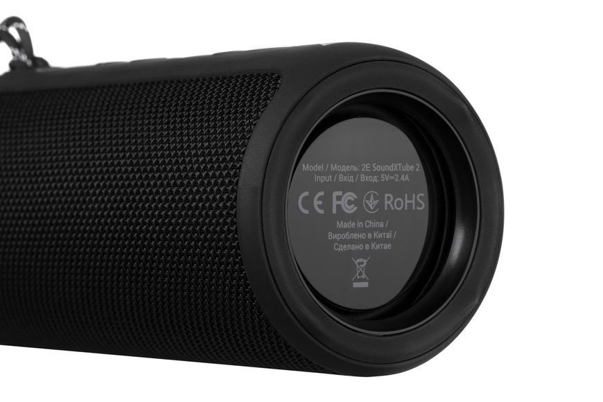 Акустична система 2E SoundXTube TWS MP3 Wireless Waterproof Black (2E-BSSXT2WBK) 553873 фото