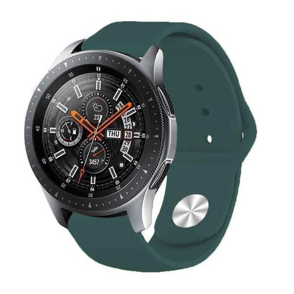 Силіконовий ремінець BeCover для Amazfit Stratos 1/2/2S/3/GTR 2/GTR 47mm/GTR Lite 47mm/Nexo/Pace Dark-Green (706386) 365951 фото