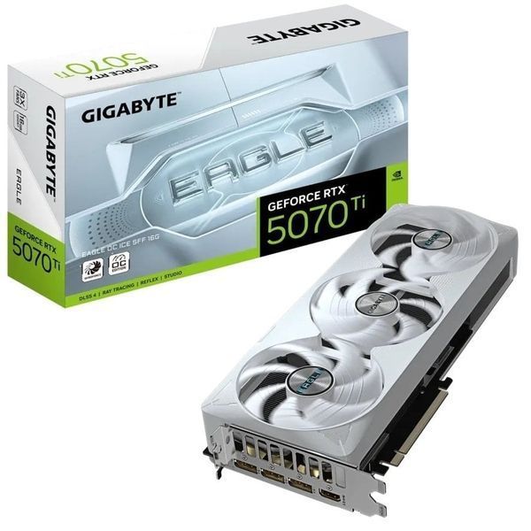 Відеокарта GF RTX 5070 Ti 16GB GDDR7 Eagle OC Ice Gigabyte (GV-N507TEAGLEOC ICE-16GD) 546452 фото