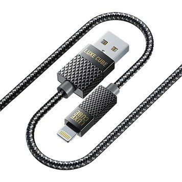 Кабель Luxe Cube Premium USB - Lightning (M/M), 1 м, серый (9780201379648) 340043 фото