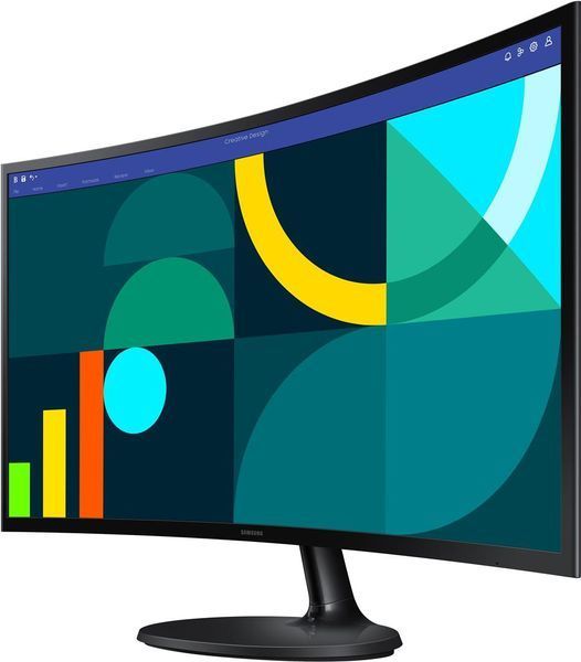 Монiтор Samsung 27" Essential S3 LS27D360 (LS27D360GAIXCI) VA Black Curved 100Hz 531386 фото