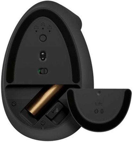 Миша бездротова Logitech Lift Vertical Ergonomic Graphite (910-006473) 411643 фото