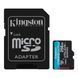 Карта пам`яті MicroSDXC 256GB UHS-I/U3 Class 10 Kingston Canvas Go! Plus R200/W160MB/s + SD-адаптер (SDCG4/256GB) 550105 фото 1