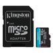 Карта пам`яті MicroSDXC 512GB UHS-I/U3 Class 10 Kingston Canvas Go! Plus R200/W160MB/s + SD-адаптер (SDCG4/512GB) 550107 фото 1