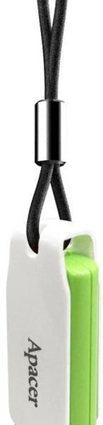 Флеш-накопичувач USB 32GB Apacer AH335 White/Green (AP32GAH335G-1) 254898 фото