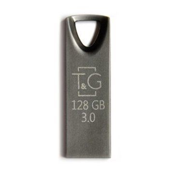 Флеш-накопичувач USB3.0 128GB T&G 117 Metal Series Black (TG117BK-128G3) 520803 фото
