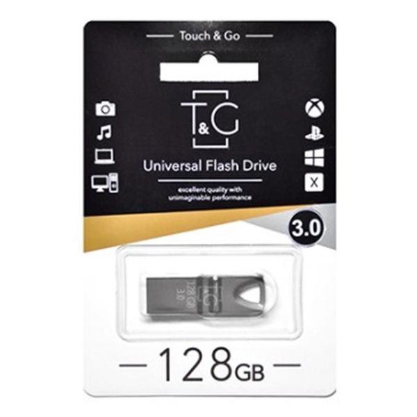 Флеш-накопичувач USB3.0 128GB T&G 117 Metal Series Black (TG117BK-128G3) 520803 фото