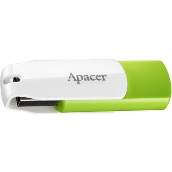 Флеш-накопичувач USB 32GB Apacer AH335 White/Green (AP32GAH335G-1) 254898 фото