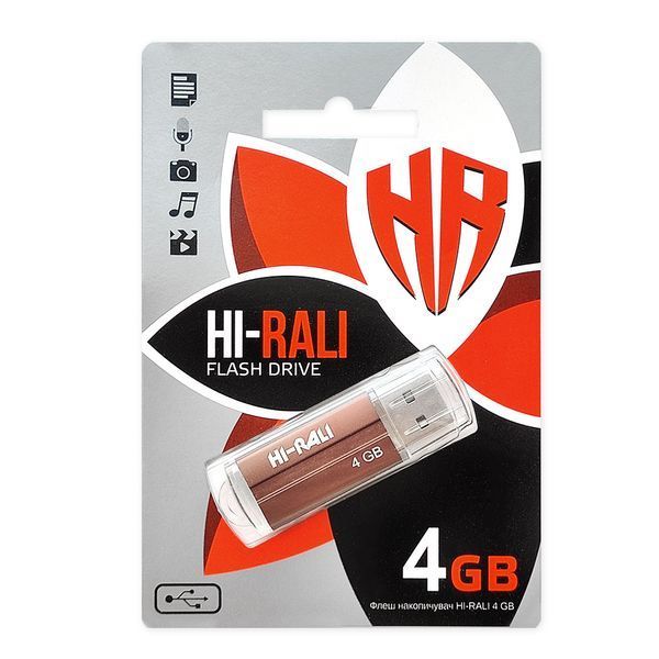 Флеш-накопичувач USB 4GB Hi-Rali Corsair Series Bronze (HI-4GBCORBR) 305085 фото
