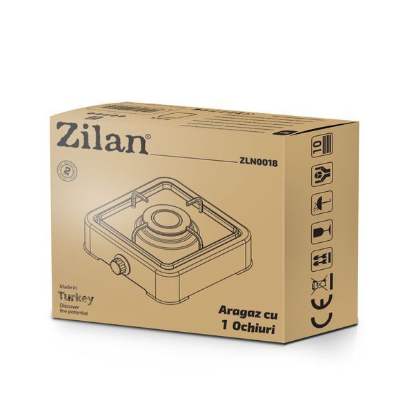 Настільна плита Zilan ZLN0018 White 533788 фото