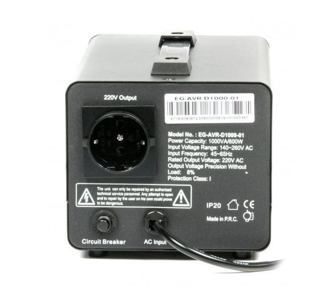 Стабілізатор EnerGenie EG-AVR-D1000-01 1000VA 147502 фото