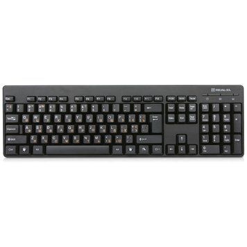 Клавіатура REAL-EL Standard 502 Ukr Black 192108 фото