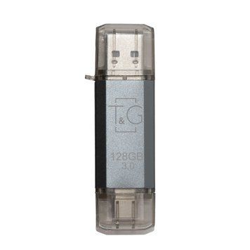 Флеш-накопичувач USB 3.0 128GB Type-C T&G 009 Star Series Silver (TG009TC-128GSL3) 556906 фото