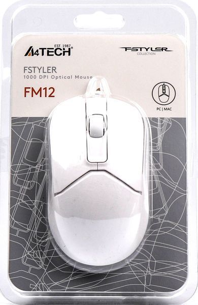 Миша A4Tech Fstyler FM12 White 347755 фото