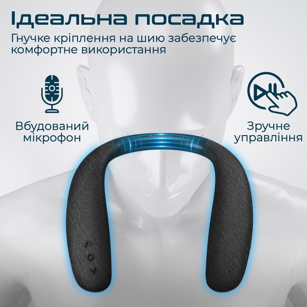 Акустична система Promate Hook 6W Black 541496 фото