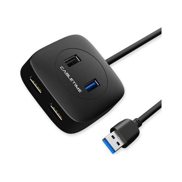 Концентратор USB Cabletime 4-Ports, USB3.0 + USB2.0 + Micro B з живленням (CB43B) 473964 фото